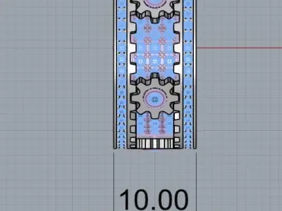 Ring With Gears 3D print model