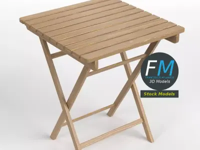 Garden table 3D model