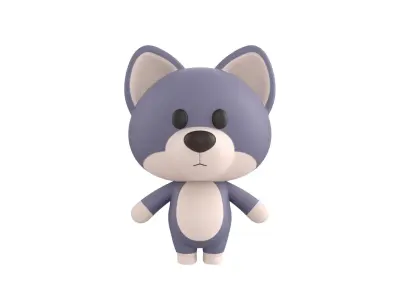 Character023 Wolf 3D model