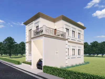 Architecture Calssical Home Concpet 3D model