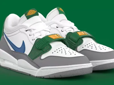 Air Jordan Legacy 312 Low Pine Green Low-poly 3D model