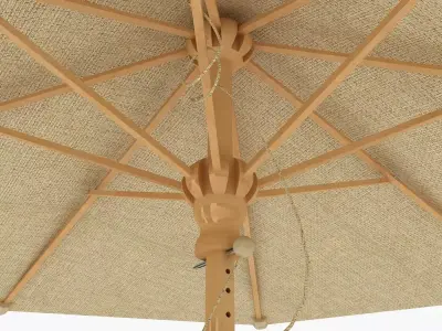 Patio Umbrella Low-poly 3D model