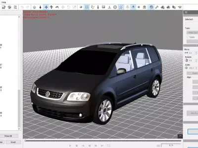 TOURAN- 3DS - FBX - OBJ - iProp - ICLONE 7 3D model