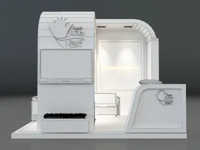 Booth Exhibition Stand a350 3D model