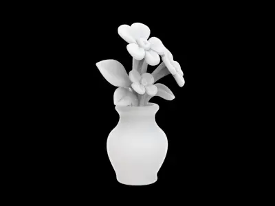 Floral Arrangement Decorative Vase 3D Printable STL Model 3D print model