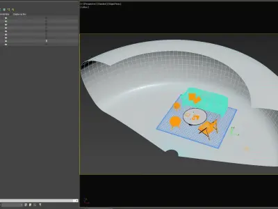 Ty-flow - Reveal objects 3ds Max Corona renderer 3D model
