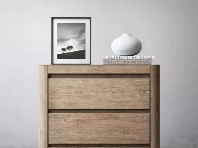 RH MARTENS 30in CLOSED NIGHTSTAND 3D model