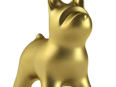 Fata Dog Figurine 3D model