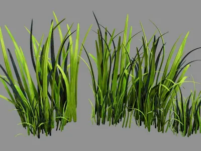 Tall Grass A Stylized Low-poly 3D model
