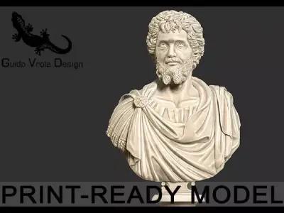 Printable bust of Septimius Severus Emperor 3D print model