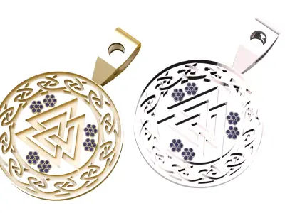 GOLDEN VALKUNAT PENDANT 3D print model