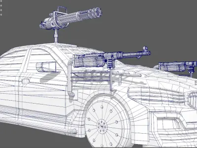 Modifying armored vehicles Low-poly 3D model