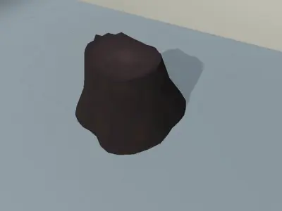 Simple stump model Free low-poly 3D model