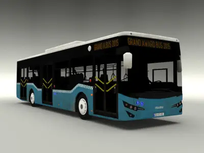 ISUZU Citiport Bus Low-poly 3D model