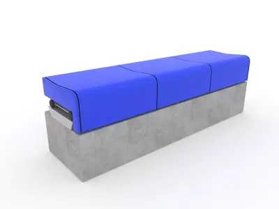 Stadium Seats 20 3D model