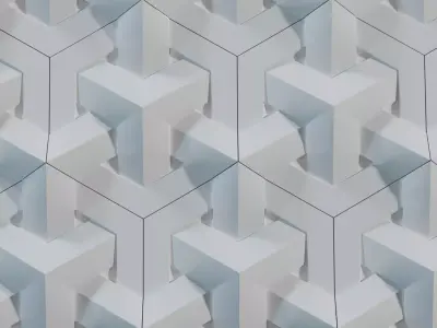 Modular Geometric Wall Panel  3D print model