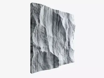 451-RockPanel sandstone wall art 3D model