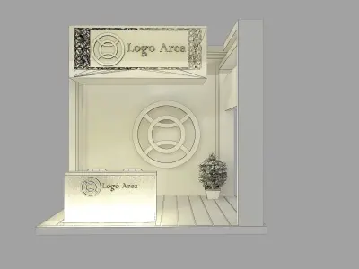 Booth Exhibition Stand a45 3D model