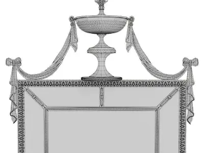 Theodore Alexander Regal Reflection Mirror 3D model