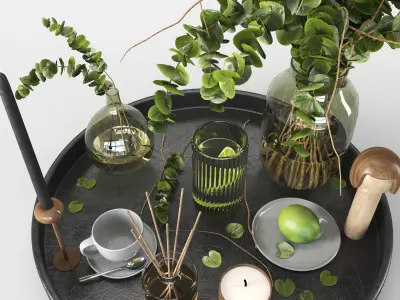 Decorative set 014 3D model