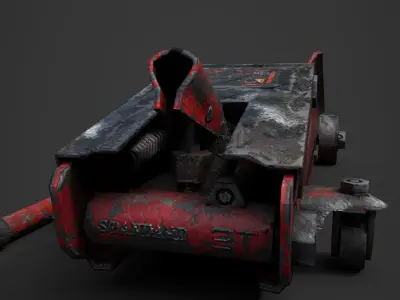 Car Jack Low-poly 3D model