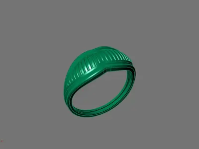 Women Ring Plain Ring Ready STL 3DM Models Womens Rings 3D print model 70