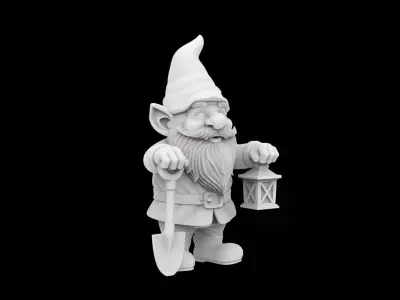 Garden Gnome Statue 3D Print Model 3D print model