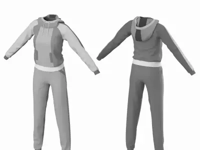 Woman Sportswear 12 High Poly Base Mesh 3D model