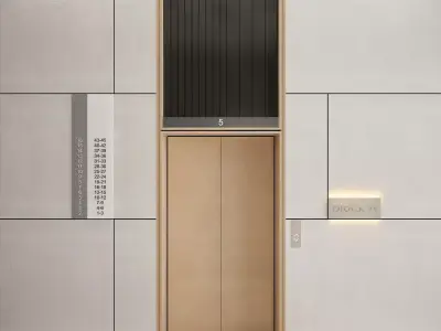 Wall panel elevator 3D model