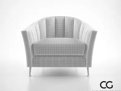 Christopher Guy Alexandrine Armchair 3D model