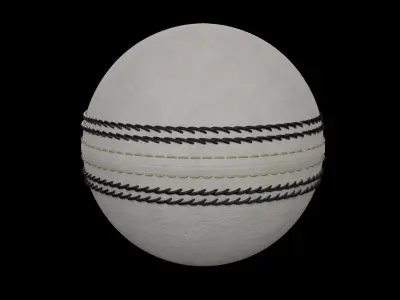 Cricket Ball White 3D model