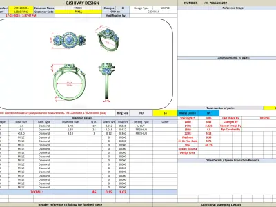 Luxury Diamond Halo Ring CAD Design for Fine Jewellery Making 3D print model