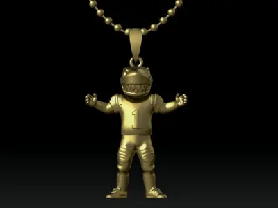 NCAA - Necklaces Ole Miss Rebels - Hanging Figurine 3D print model