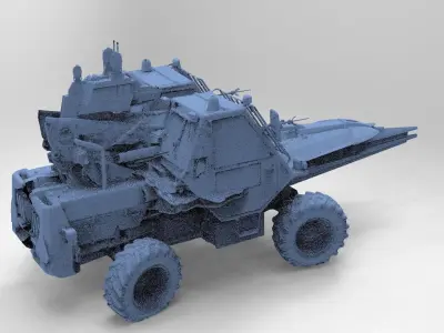 Space Truck 1 planet climber  3D model