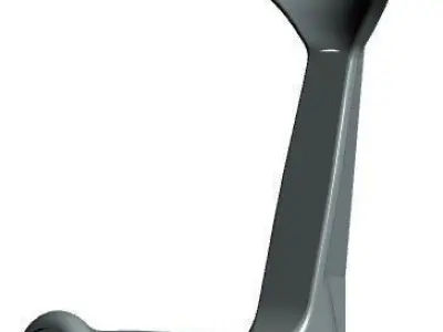 Plastic crutch handle 3D print model