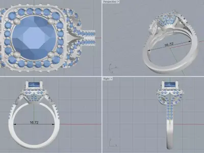 ring woman  3D print model order