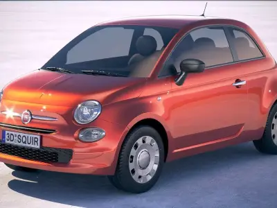 Fiat 500 2018 3D model