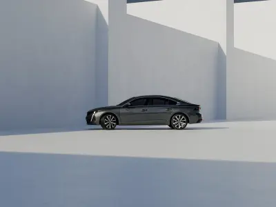 White Scene Low-poly 3D model