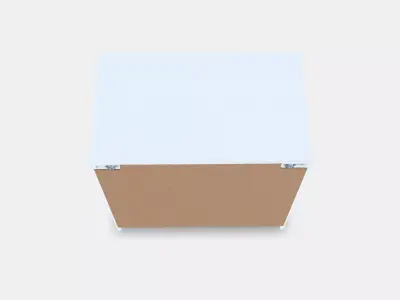 MALM Chest of 3 drawers Low-poly 3D model