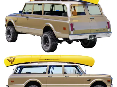 Chevrolet suburban 1970 3D model