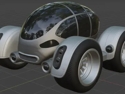 Amphibious Car 3D model