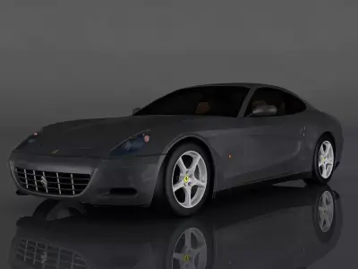Ferrari 612 Scaglietti Low-poly 3D model