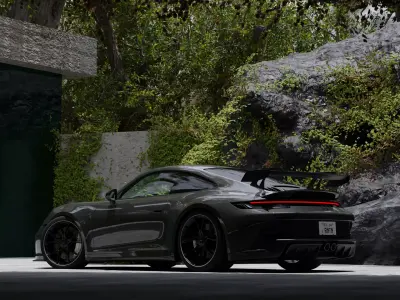 Chill Vibes Automotive Render Scene 3D Blender File Textured 3D model