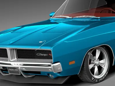 Dodge Charger Pro Touring 1968-1969 3D model