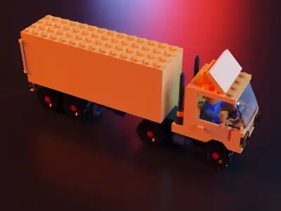 Lego truck car stl 3D print model