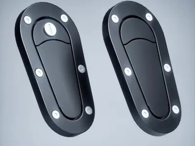 AeroCatch Bonnet Pins Low-poly 3D model