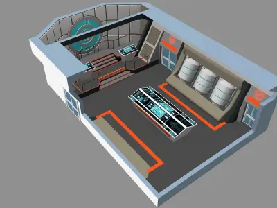 The Orville Engine Room 3D model