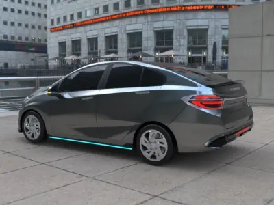 Sedan Car Concept 3D model