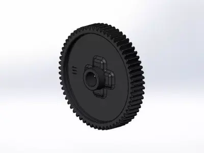 Tamiya TT-01 E Spur Gear 61T 3D print model
