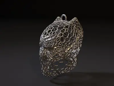 Black Panther Christmas tree decoration 3D print model